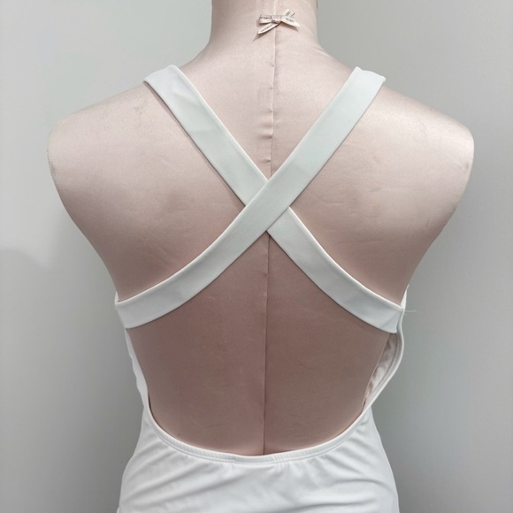 Andie The Tulum One Piece Swimsuit White Large Eco Recycled Nylon Wedding - Picture 8 of 16